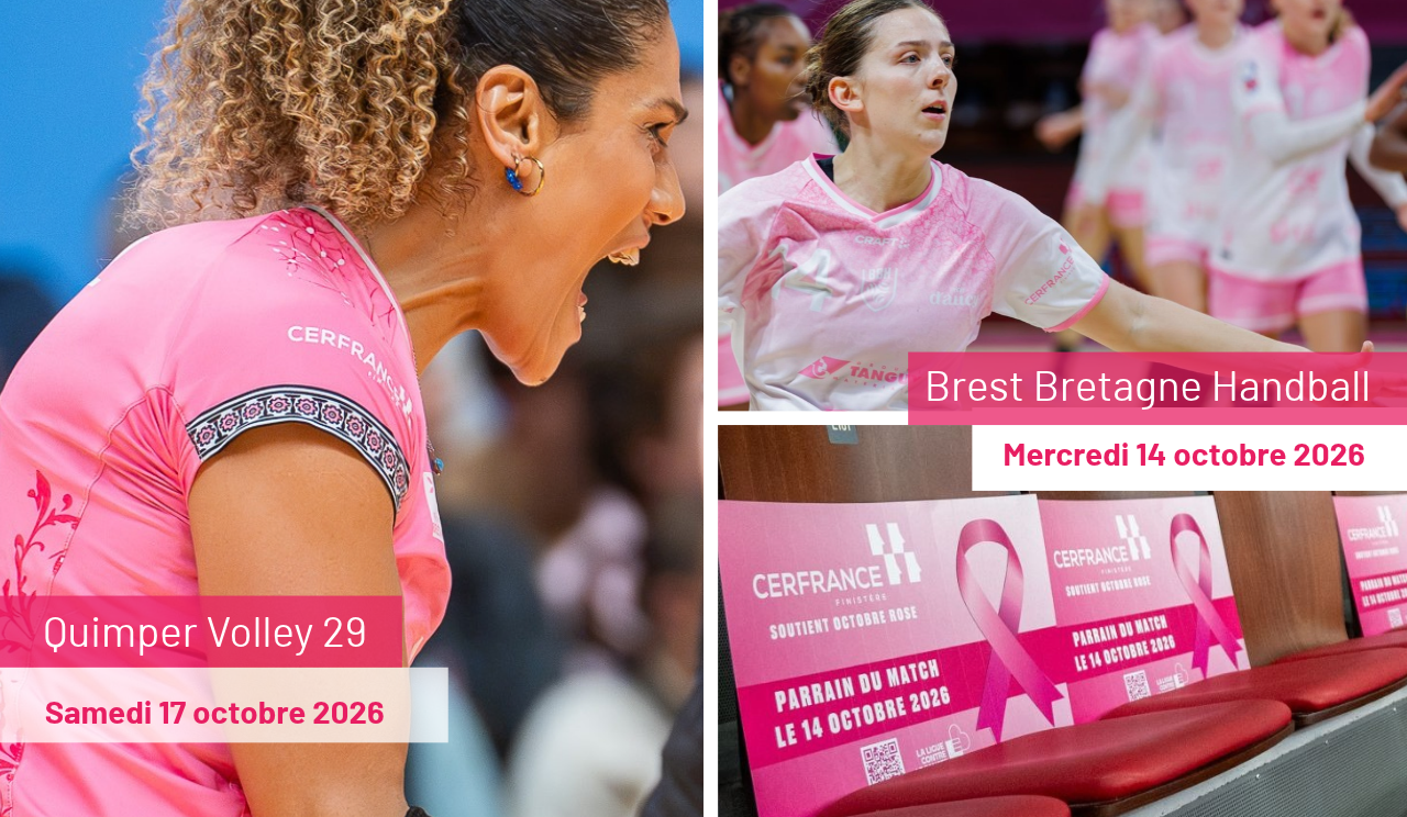 Retour sur Octobre Rose : BBH et Quimper Volley 29